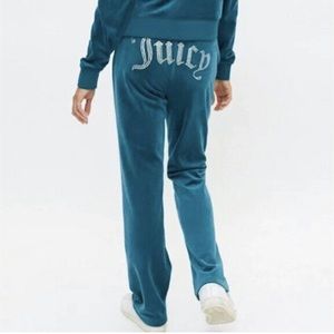 Juicy Couture X Urban Outfitters OG Bling Velour Pants Y2K Medium